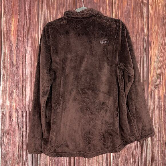 THE NORTH FACE Osito Fleece Jacket 1/4 Zip Pullover Brown Womens Size XL - Picture 2 of 4